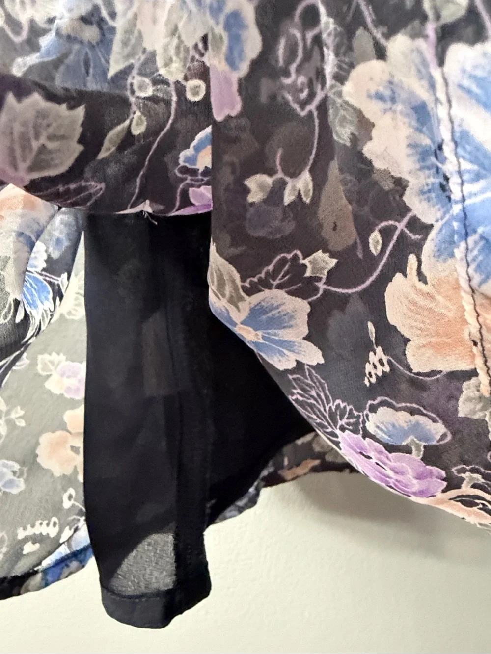 Free People Floral Chiffon High Rise Shorts size 8
